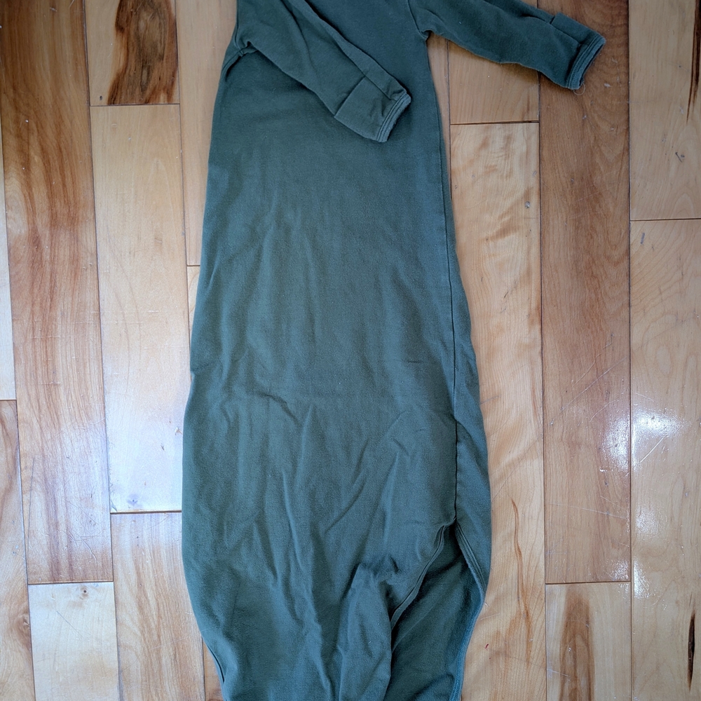 Green Long Sleeve Maxi Dress